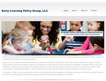 Tablet Screenshot of earlylearningpolicygroup.com